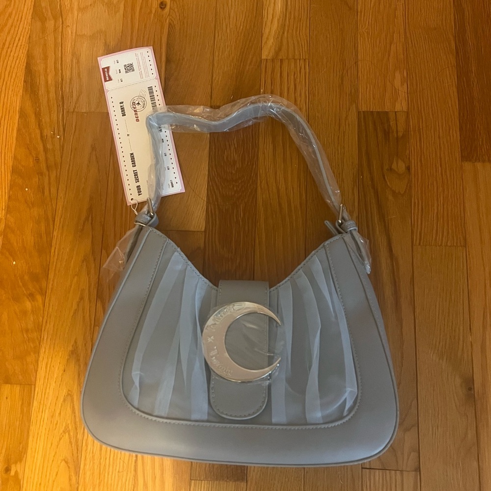 NWT Gray Shoulder Bag - Moon design